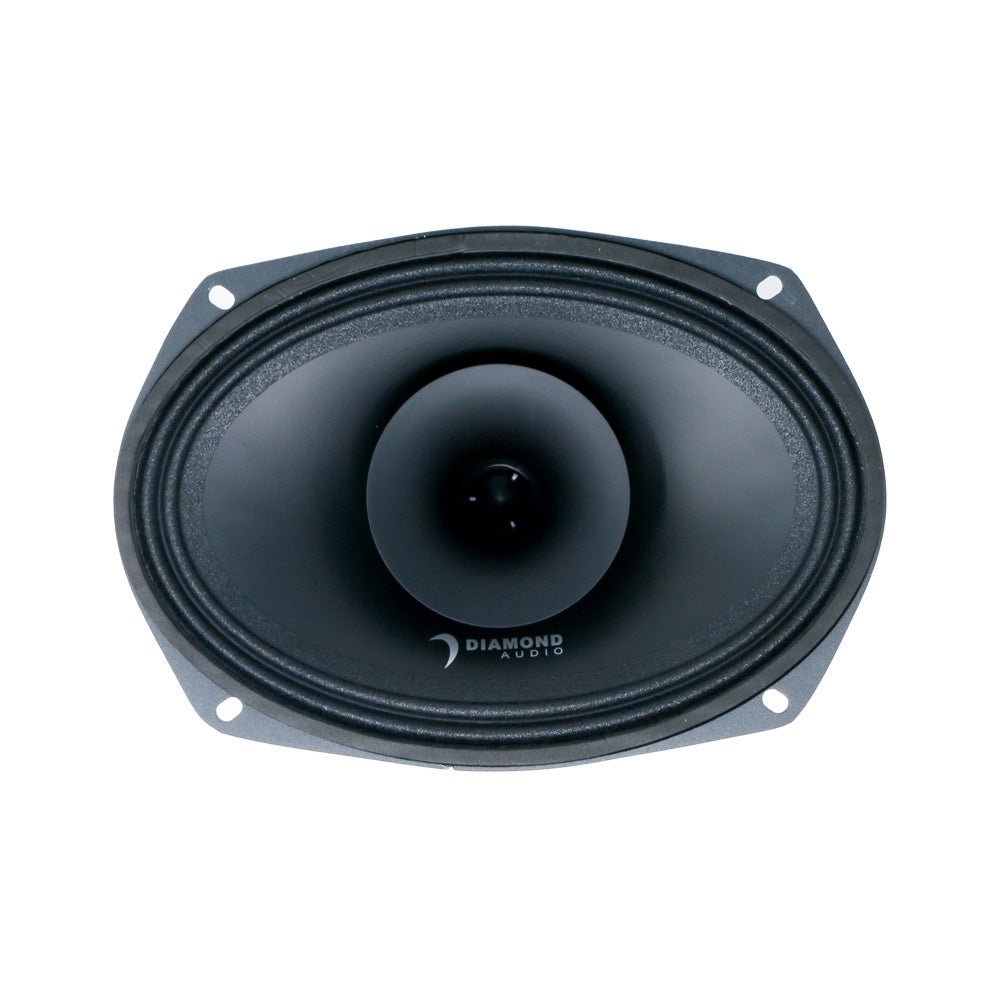 MP Series 6"x9" 2-Way Full-Range Coaxial Speakers w/1" Horn Tweeter (4 ohm ) - MP694