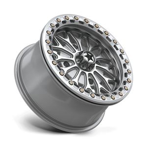 BOLO UTV BEADLOCK - GLOSS SILVER W/ MACHINED FACE