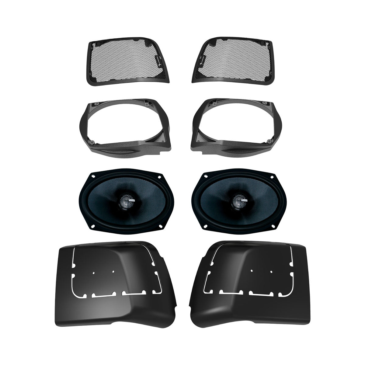 2014-2023 Harley Davidson Cut In Lid Kit with MS692CX2 (2 ohm ) Speakers - MSMS692LK