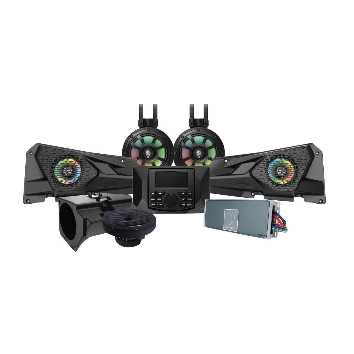 MSRZRKM32 - 2014+ RZR 6.5" 2-Way Power Sports Speaker & 6-Ch Waterproof Amplifier