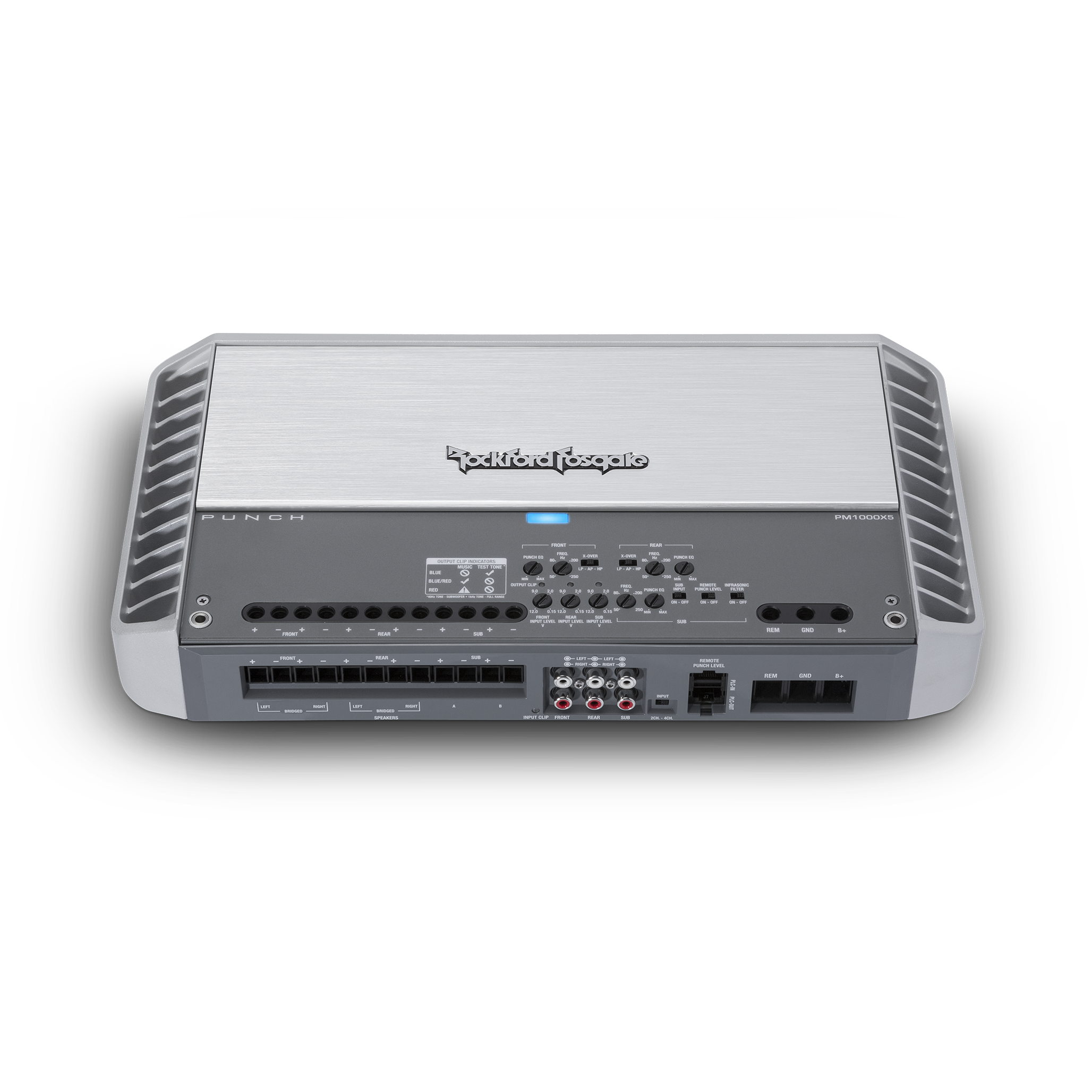 PM1000X5 - Punch Marine 1,000 Watt Class-bd 5-Channel Amplifier - image 7