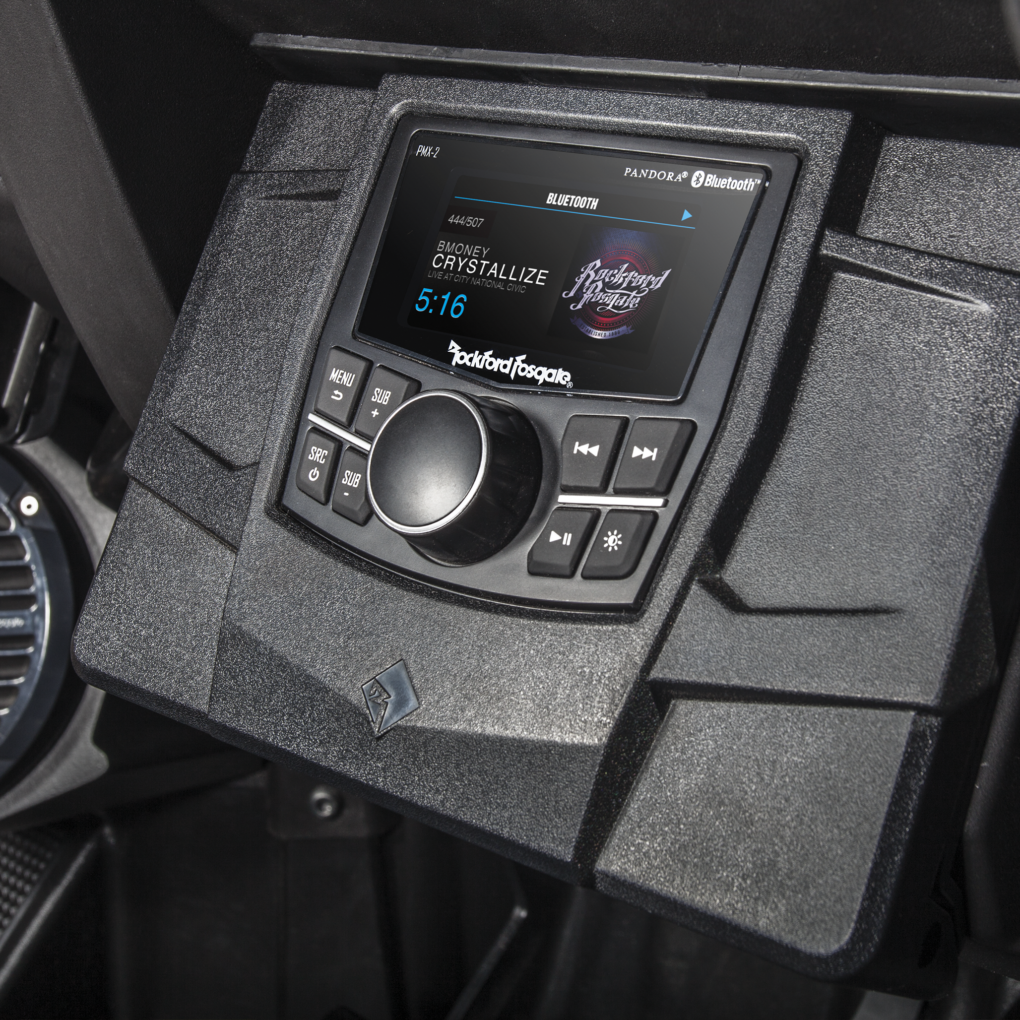 Punch Marine Compact AM/FM/WB Digital Media Receiver 2.7′′ Display