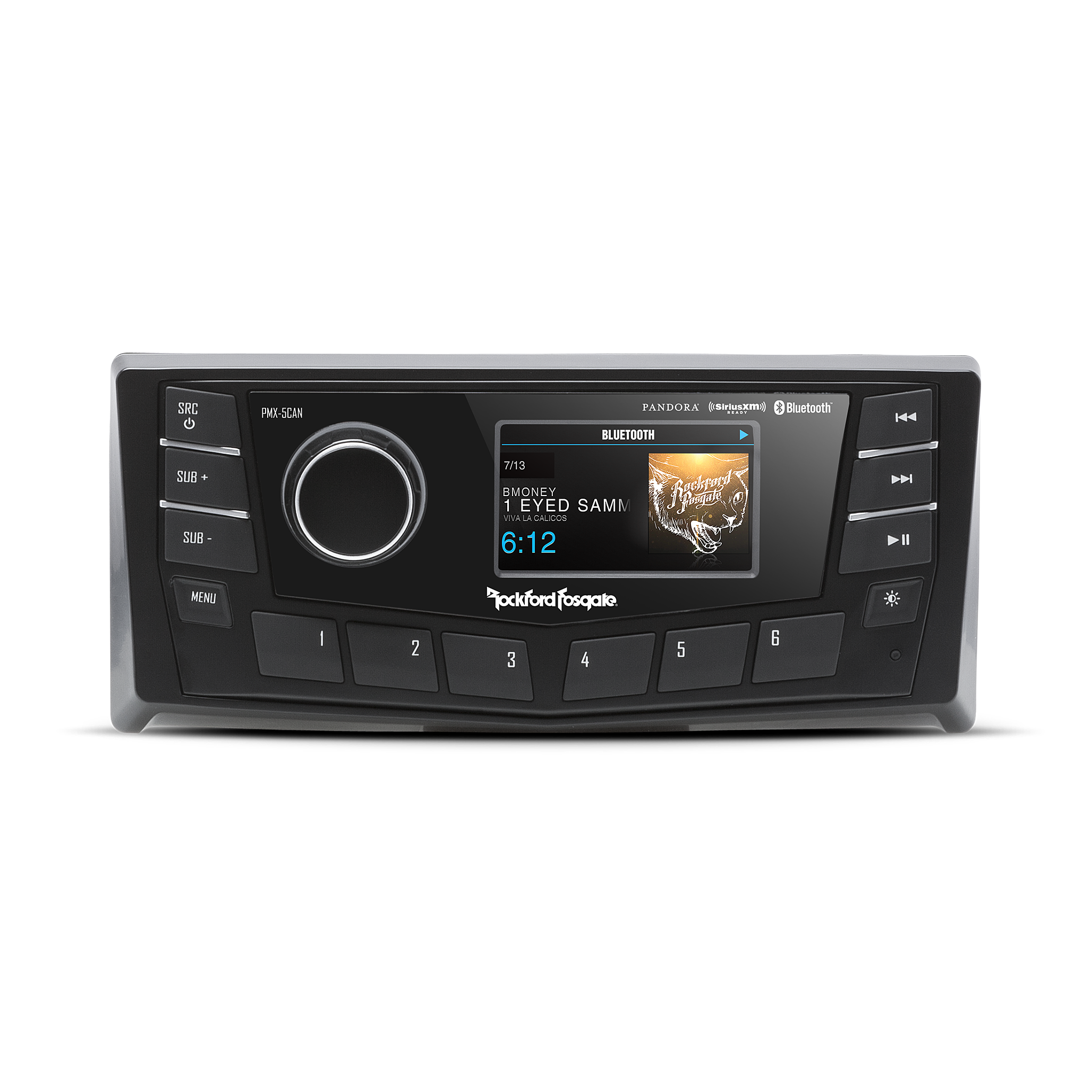Marine AM/FM/WB Multi-Zone Digital Media Receiver 2.7′′ Display w/ CAN-bus