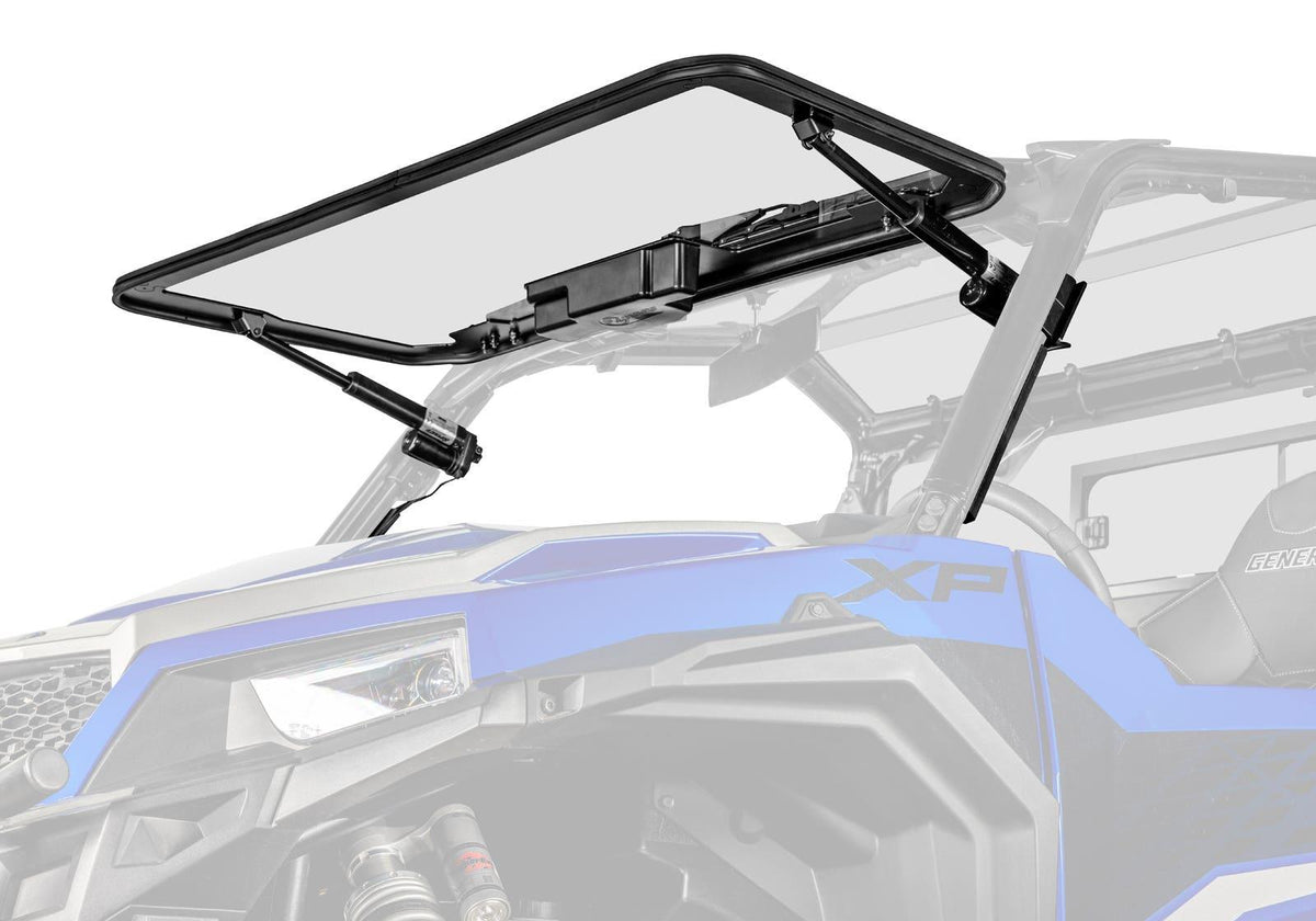 Polaris General 1000 MaxDrive Power Flip Glass Windshield