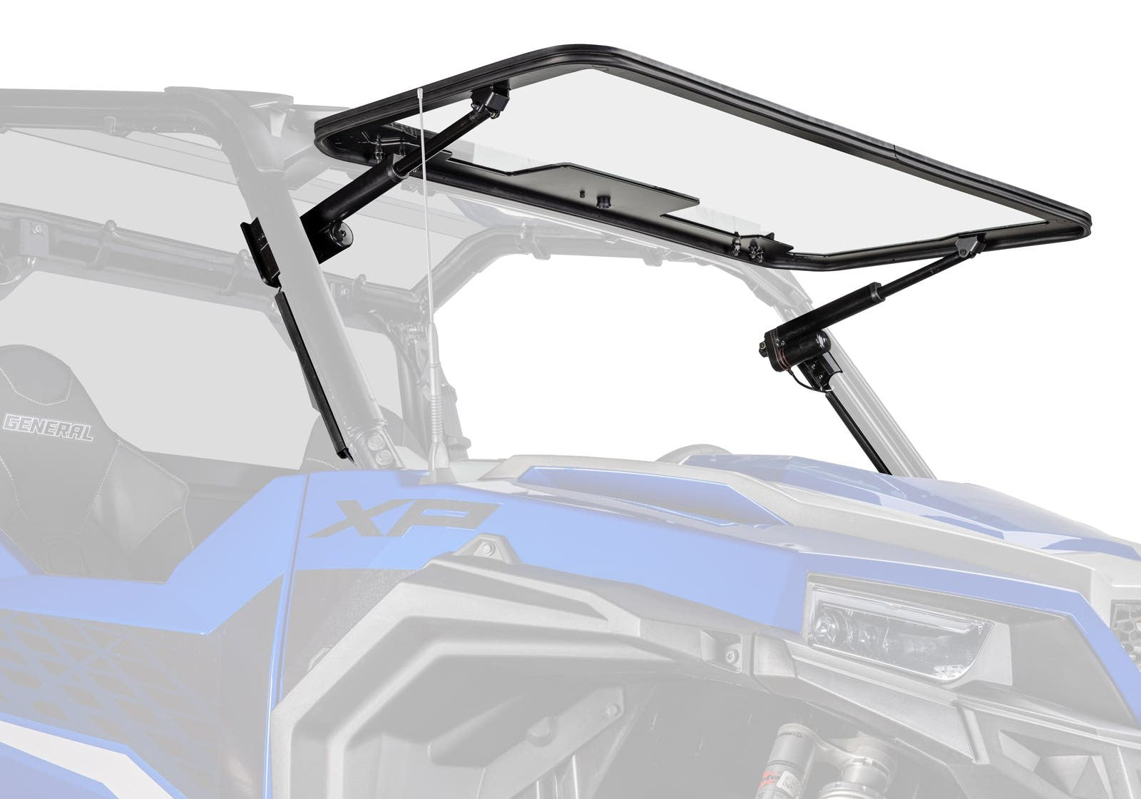 Polaris General XP 1000 MaxDrive Power Flip Glass Windshield - No Wiper Kit
