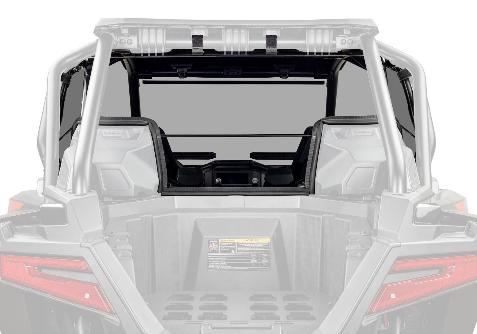 Polaris RZR PRO XP Rear Windshield - Light Tint + With Audio - 2025+