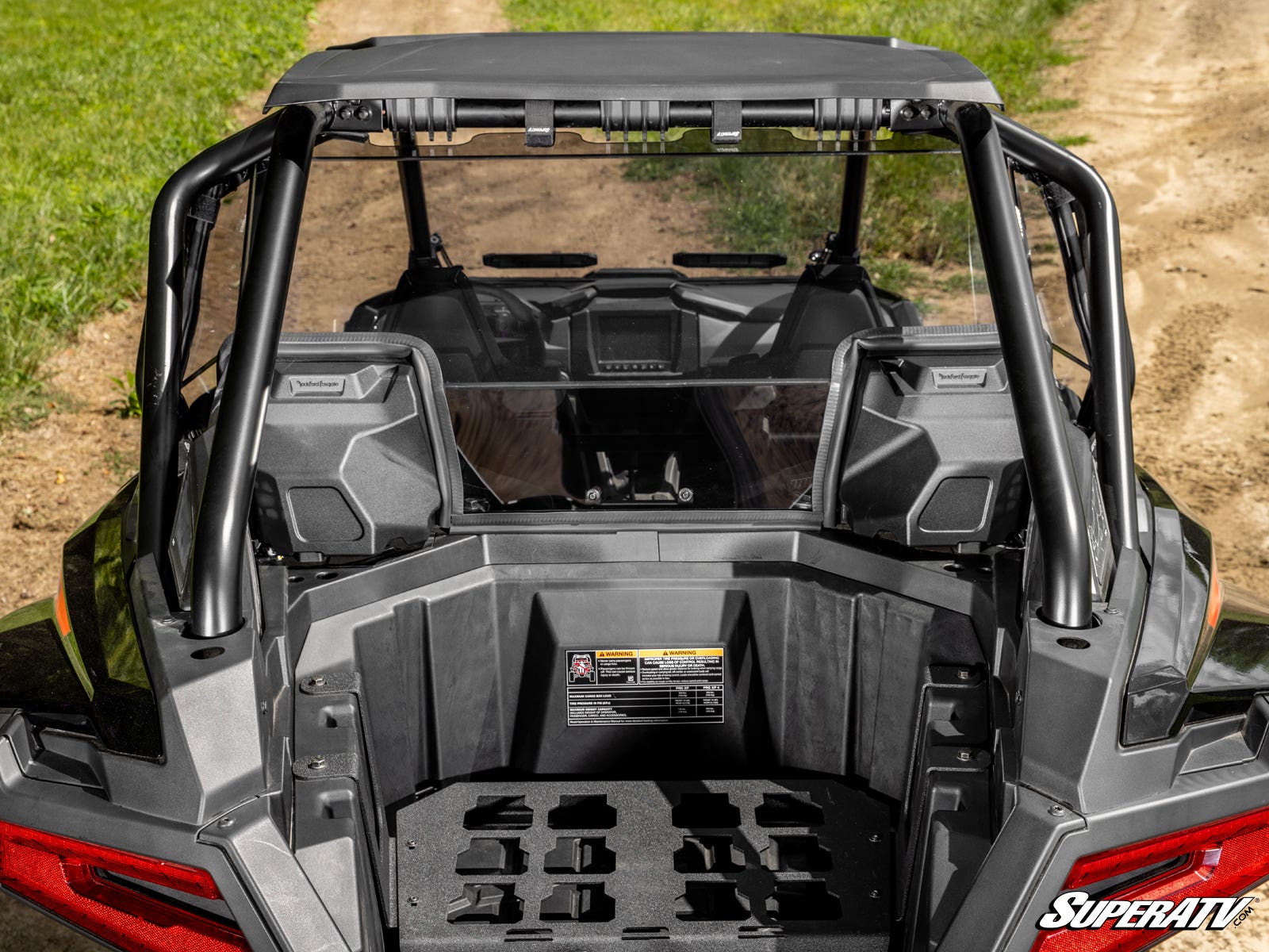 Polaris RZR PRO XP Rear Windshield - Light Tint + With Audio - 2025+