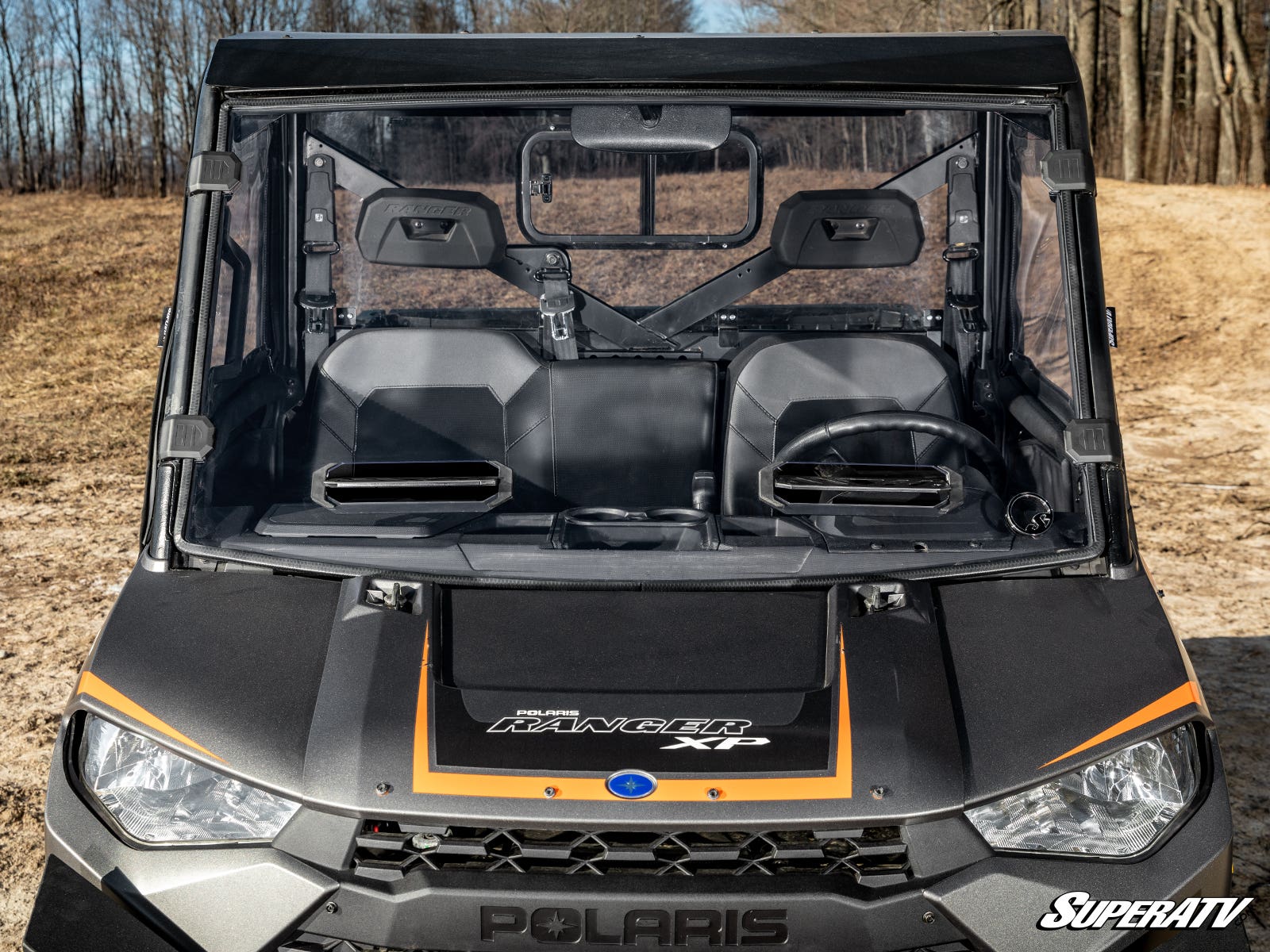 Polaris Ranger 1000 Scratch-Resistant Vented Full Windshield