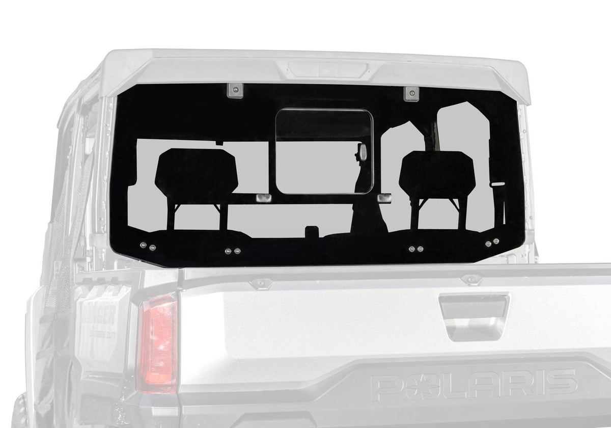 Polaris Ranger XD 1500 Glass Sliding Rear Windshield