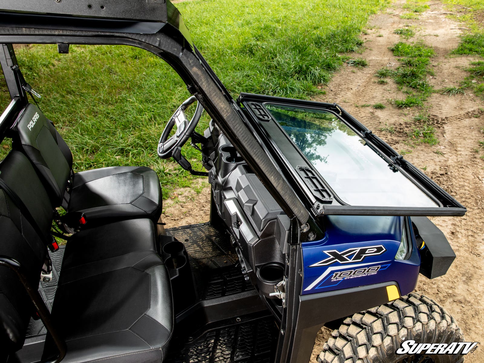 Polaris Ranger XP 1000 Flip Down Glass Windshield