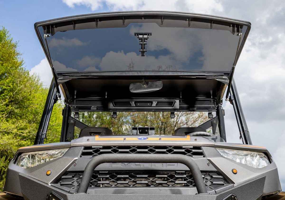 Polaris Ranger 1000 Scratch Resistant Flip Windshield - 2 seat