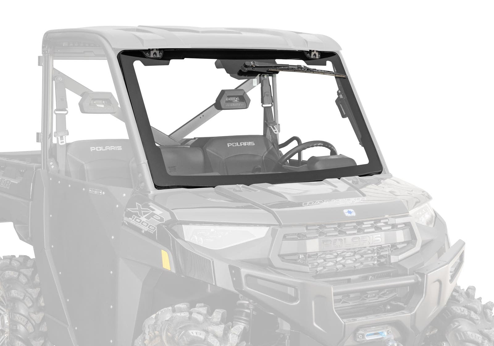 Bobcat UV34 MaxDrive Power Flip Glass Windshield - With Wiper