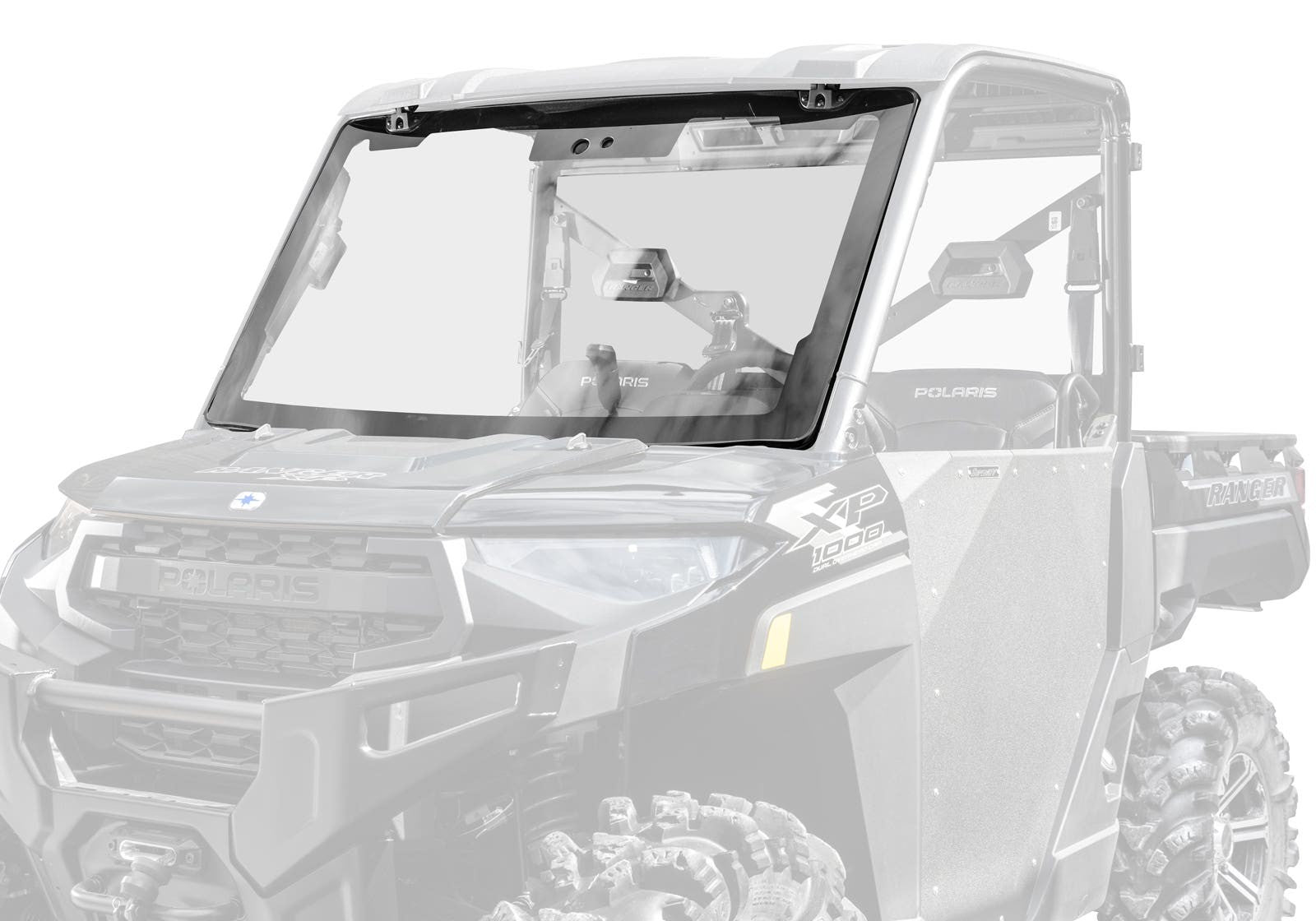 Polaris Ranger XP 1000 MaxDrive Power Flip Glass Windshield - No Wiper