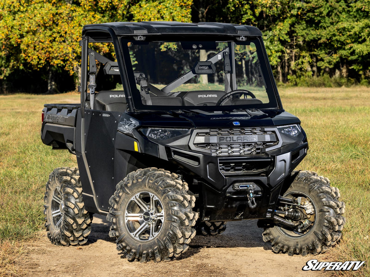 Polaris Ranger XP Kinetic MaxDrive Power Flip Glass Windshield - No Wiper