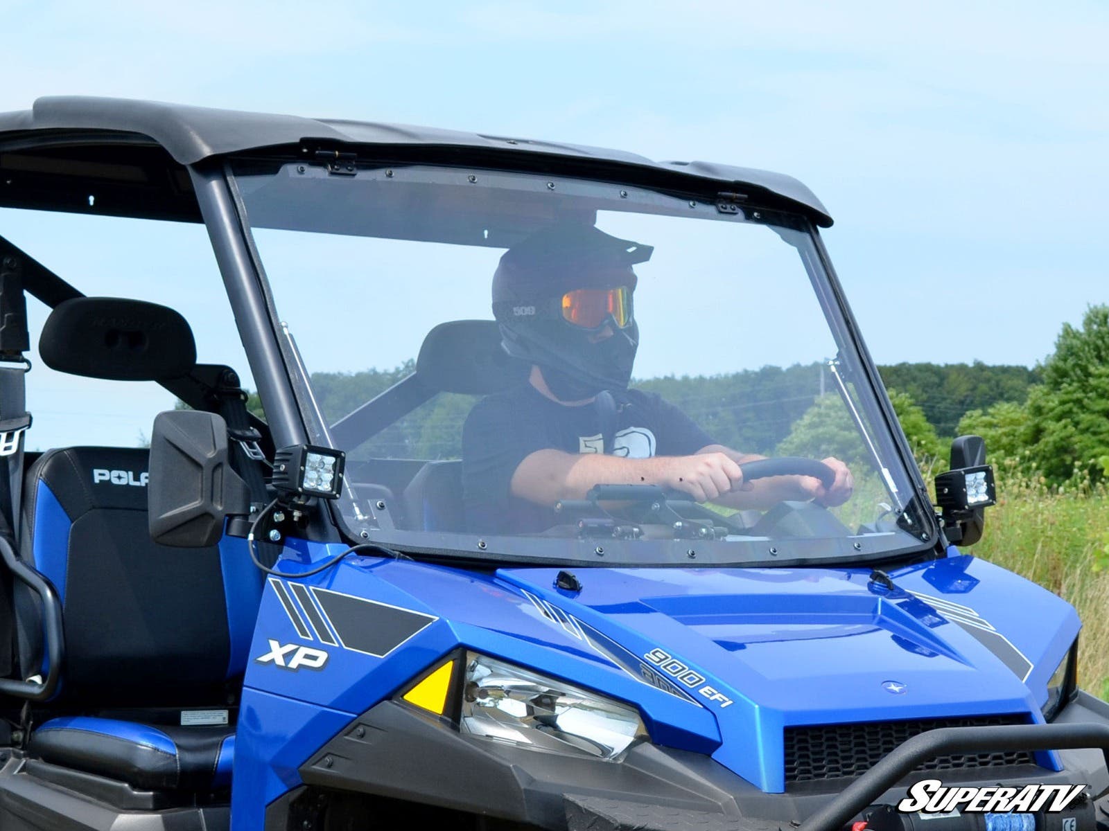 Polaris Ranger 1000 Northstar Crew Scratch Resistant Flip Windshield