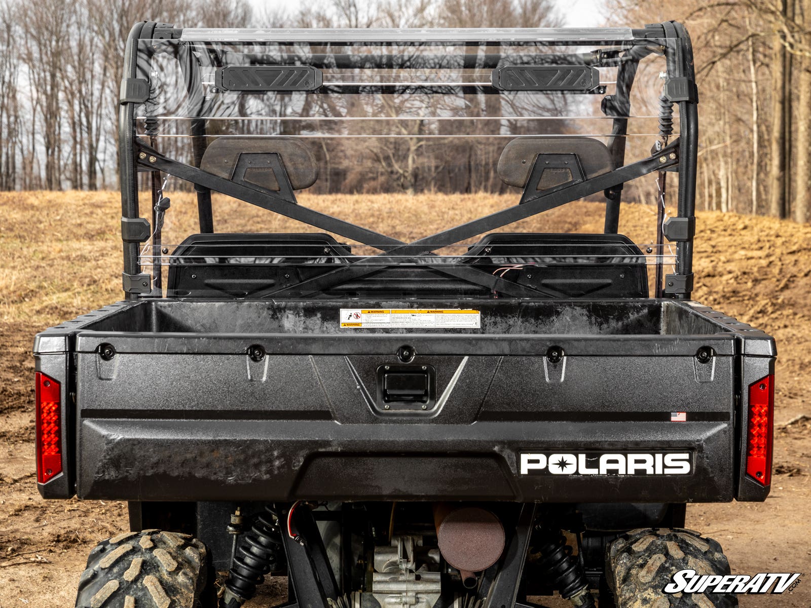 Polaris Ranger Full-Size 500 Vented Full Rear Windshield