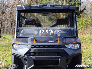 Polaris Ranger Full Size 1000 Half Windshield - Dark Tint