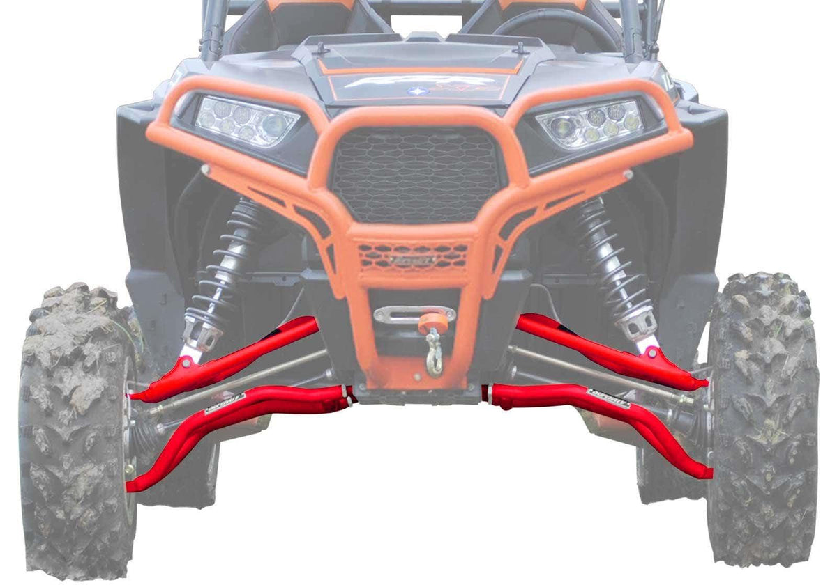 Polaris RZR 1000 High Clearance A-Arms - Upper & Lower - Pre-Installed Bushings and Ball Joints