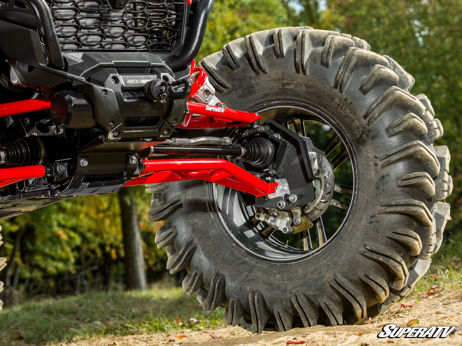 Polaris RZR 1000 4in. Portal Gear Lift - Dual Idler - 30% Gear Reduction - Billet Housing - With Frame Stiffener