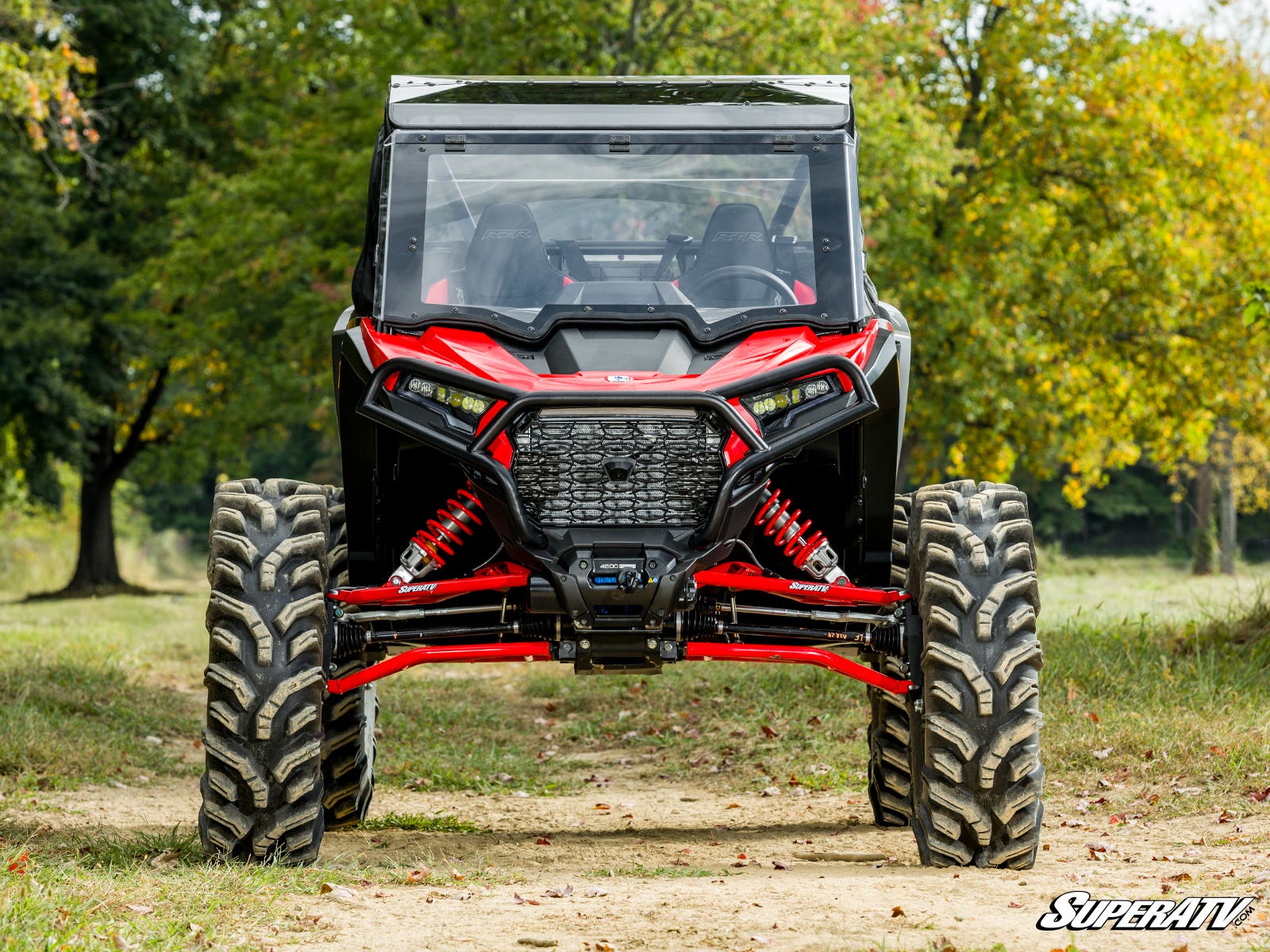 Polaris RZR 1000 4in. Portal Gear Lift - Dual Idler - 15% Gear Reduction - Billet Housing - Without Frame Stiffener
