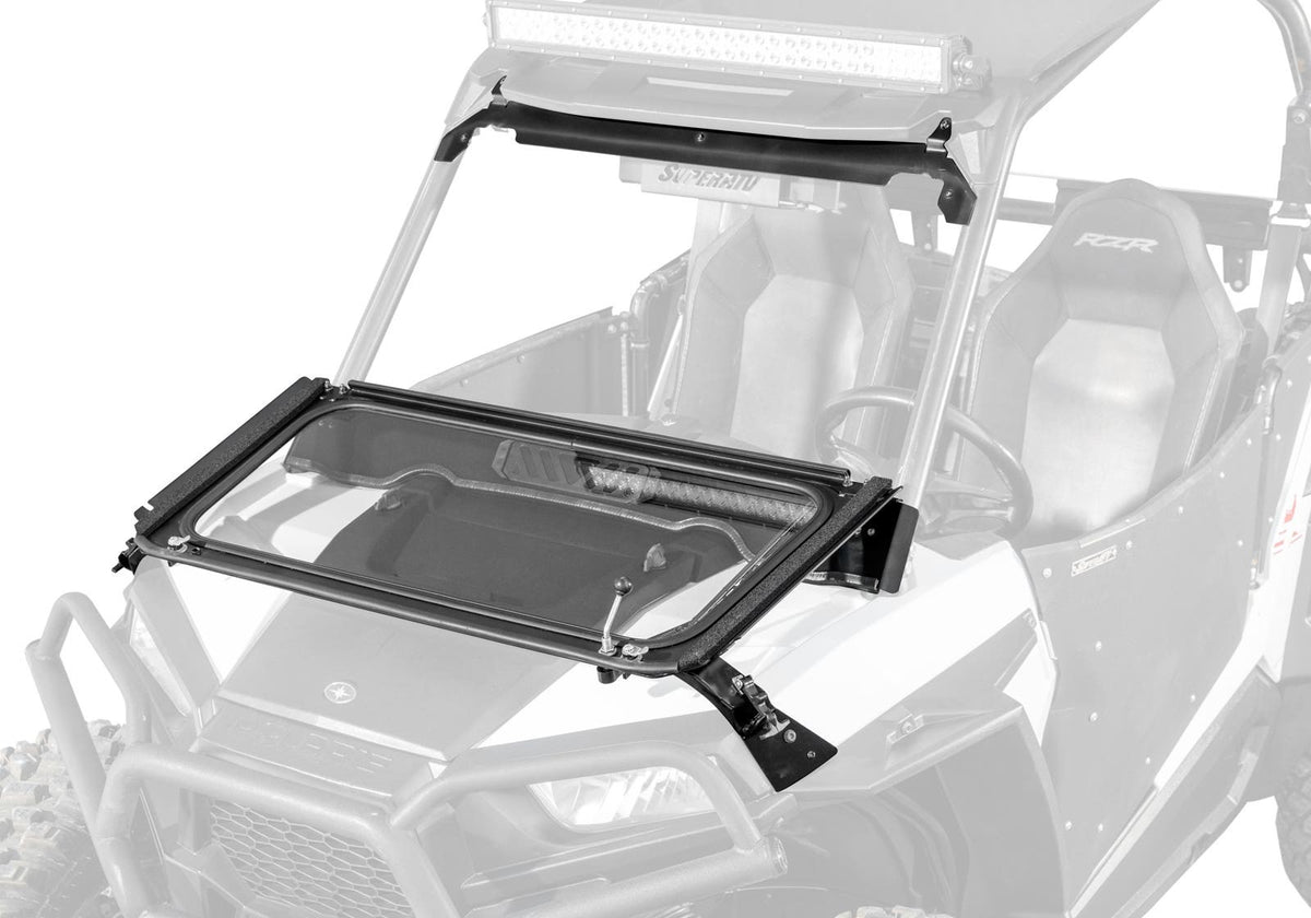 Polaris RZR 1000 Flip Down Glass Windshield - 2014-2018
