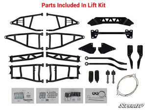Polaris RZR 900 S/ General 7-10in. Lift Kit - Piggyback Shocks - Rhino 2.0 Axles - Red