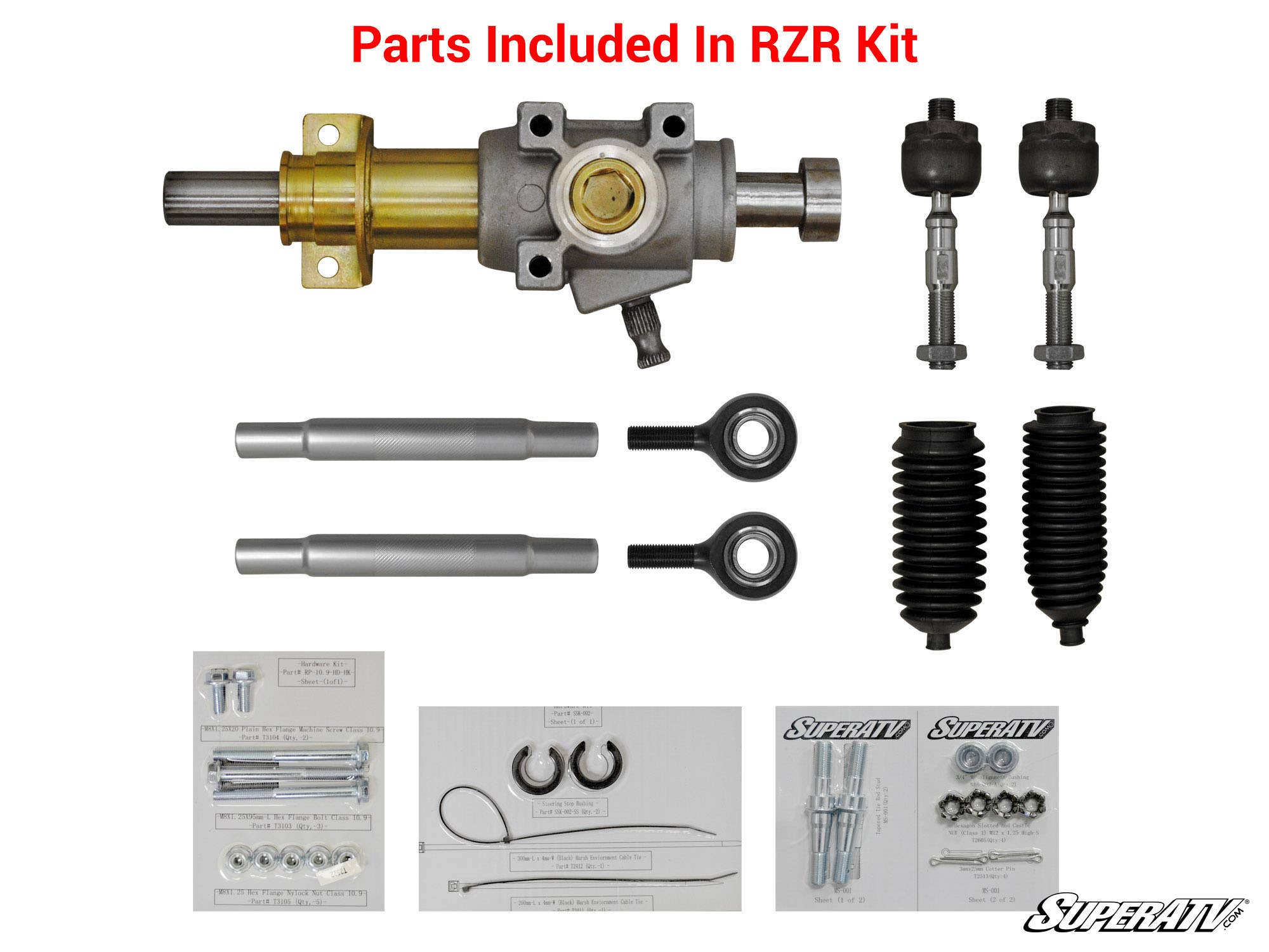 Polaris RZR 570 RackBoss Heavy-Duty Rack and Pinion