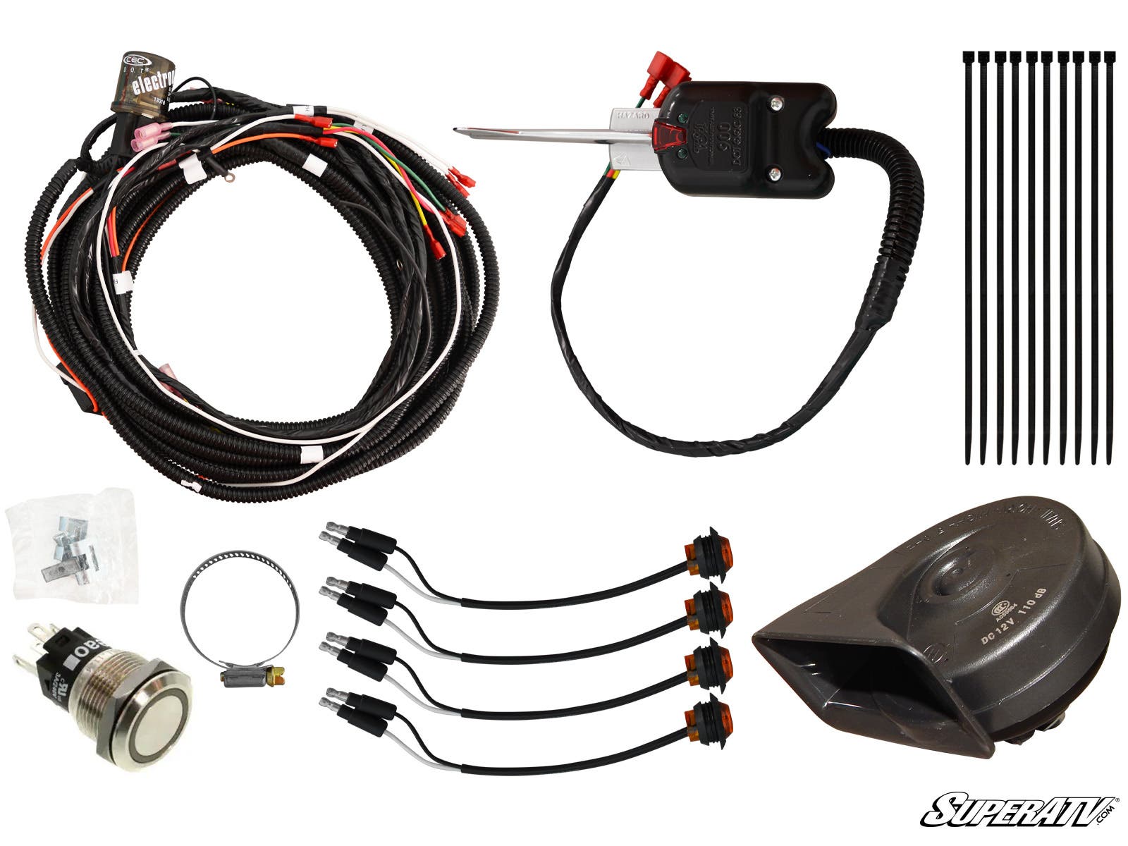 Polaris RZR Plug & Play Turn Signal Kit with Steering Column and Dash Horn Kit 19+