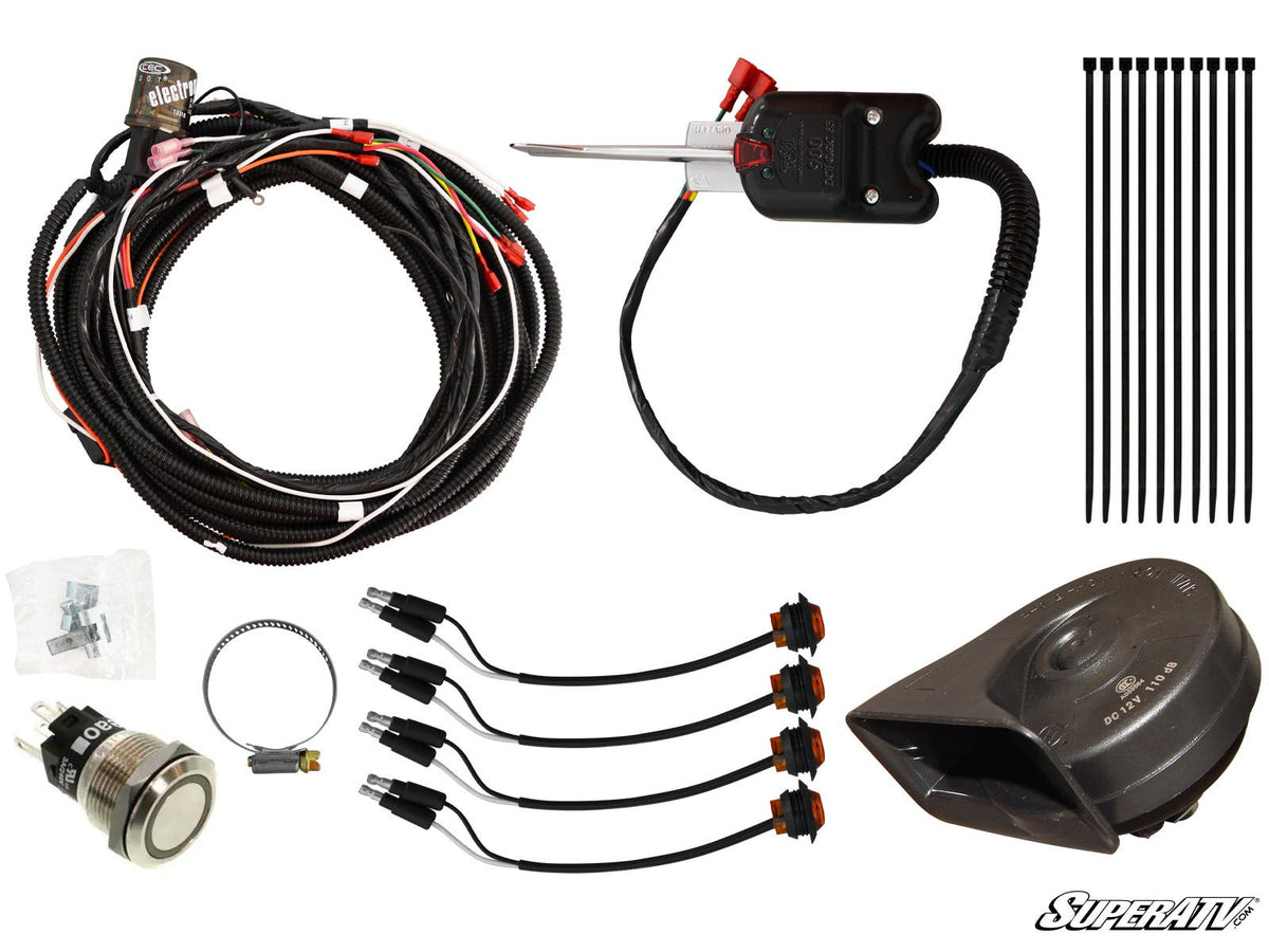 Polaris RZR Turbo Plug & Play Turn Signal Kit with Steering Column and Dash Horn Kit 16-18