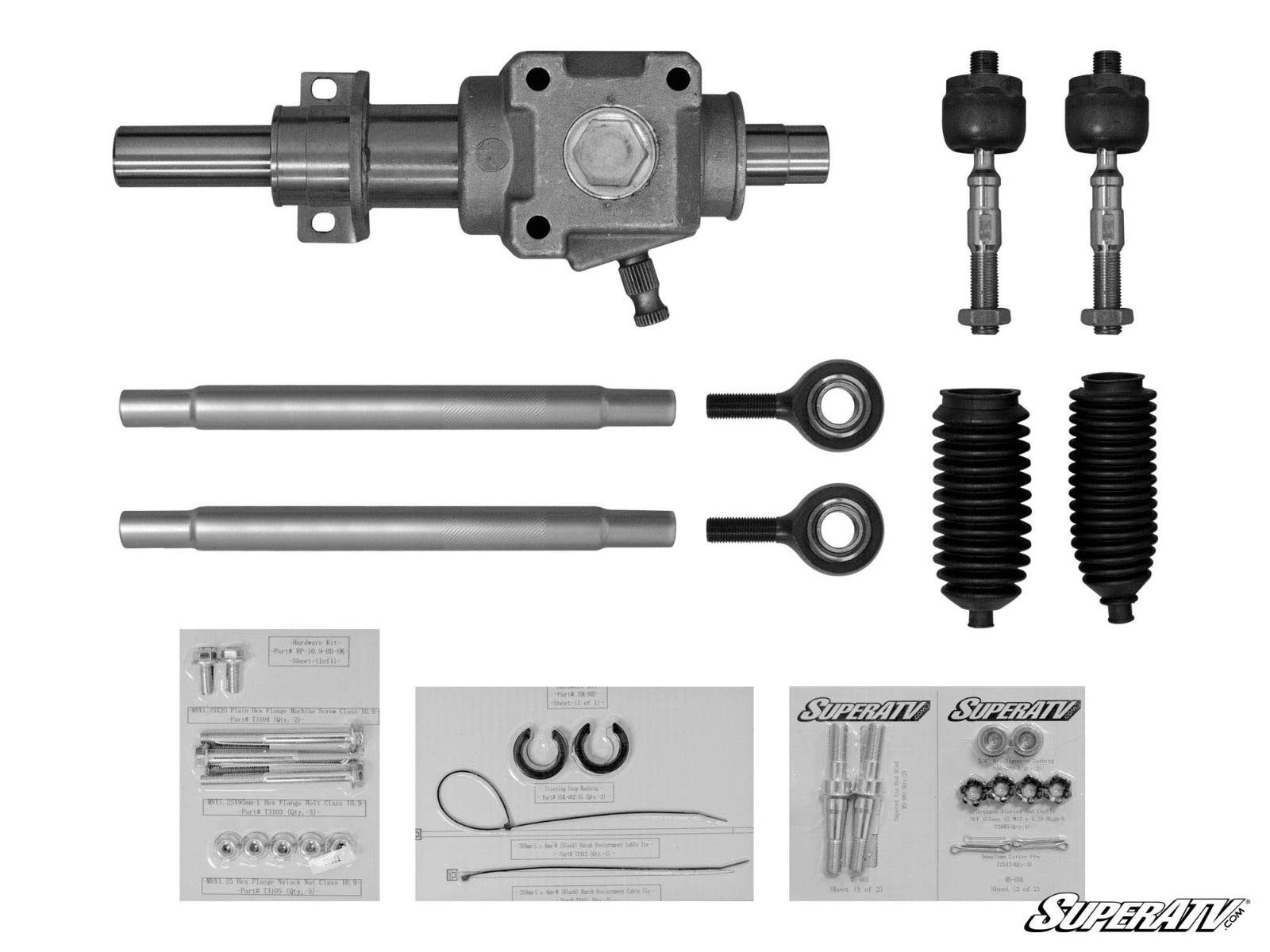 Polaris RZR S 1000 RackBoss Heavy Duty Rack and Pinion