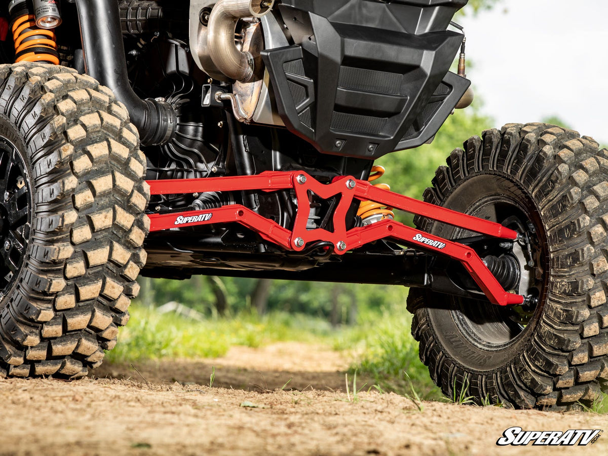 Polaris RZR XP High Clearance Boxed Radius Arms - Red