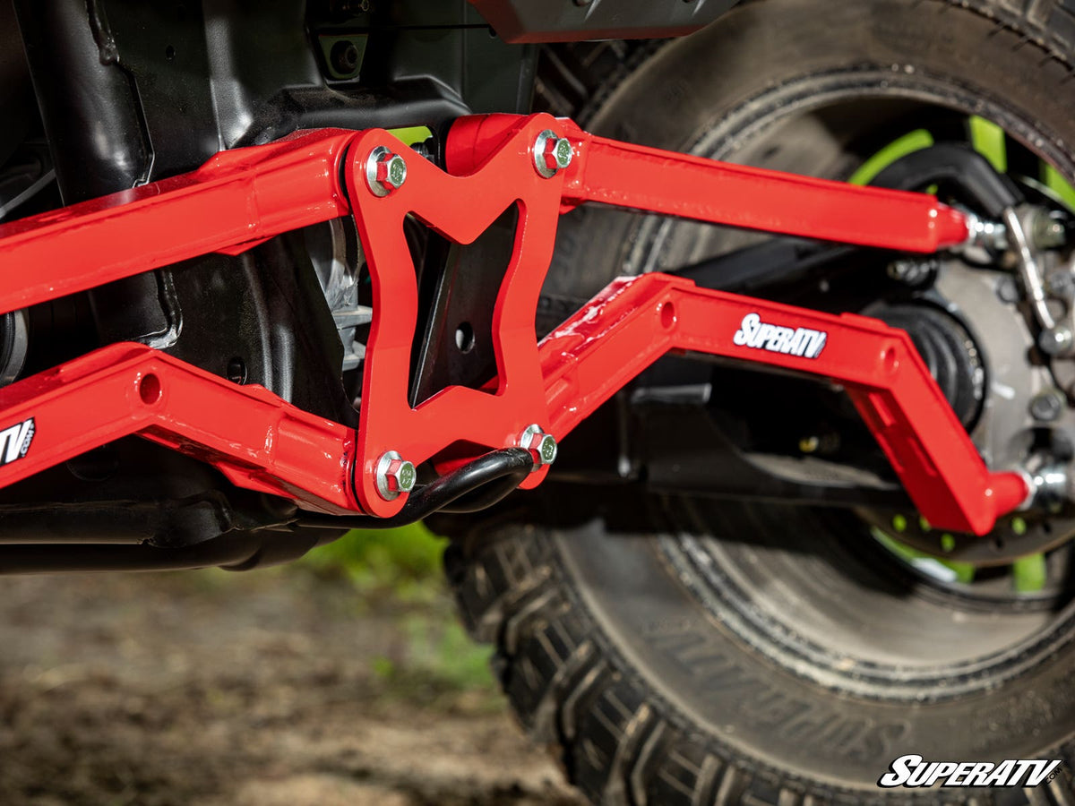 Polaris RZR XP High Clearance Boxed Radius Arms - Red