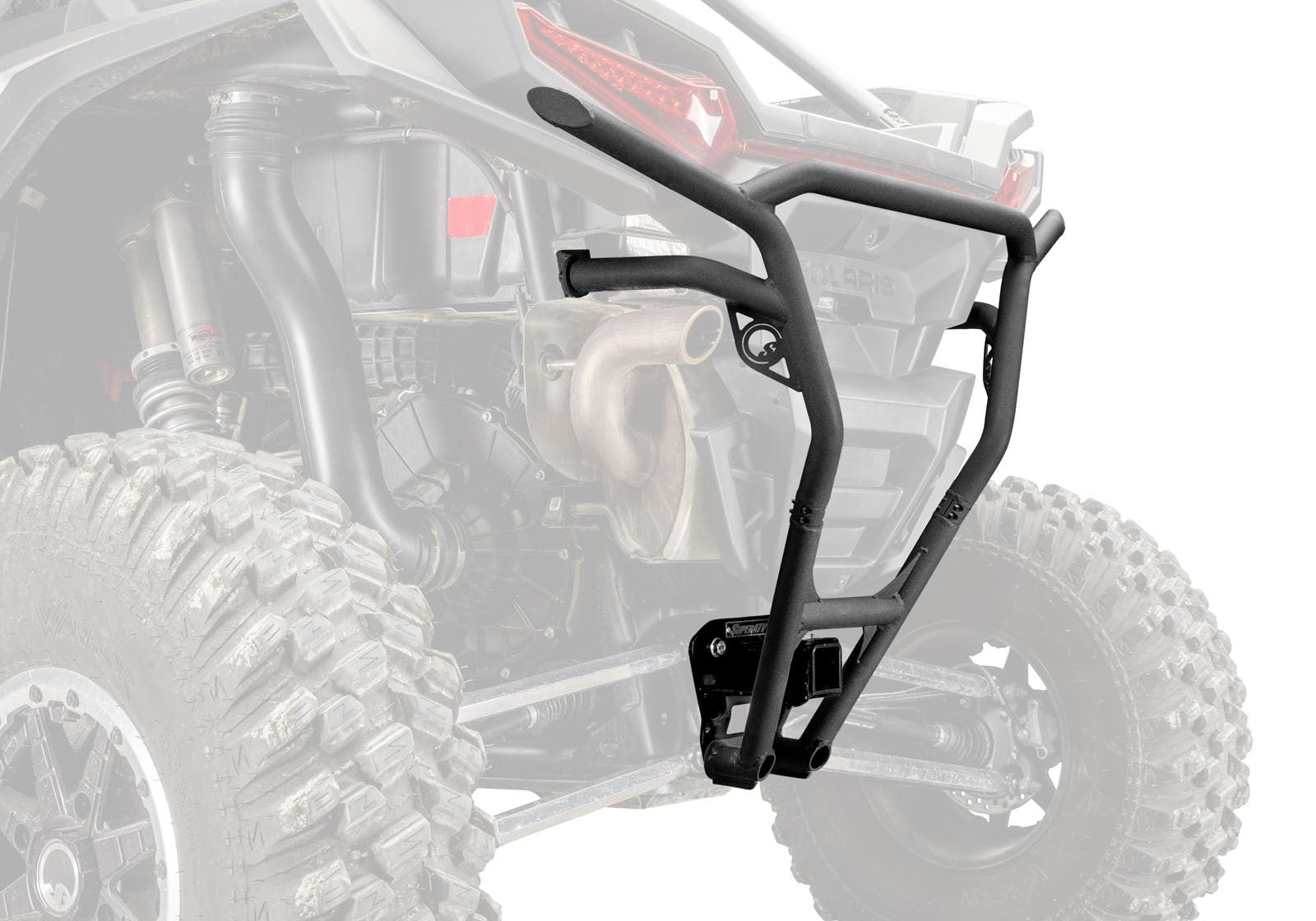 Polaris RZR XP Rear Bumper - Black - Black Hitch