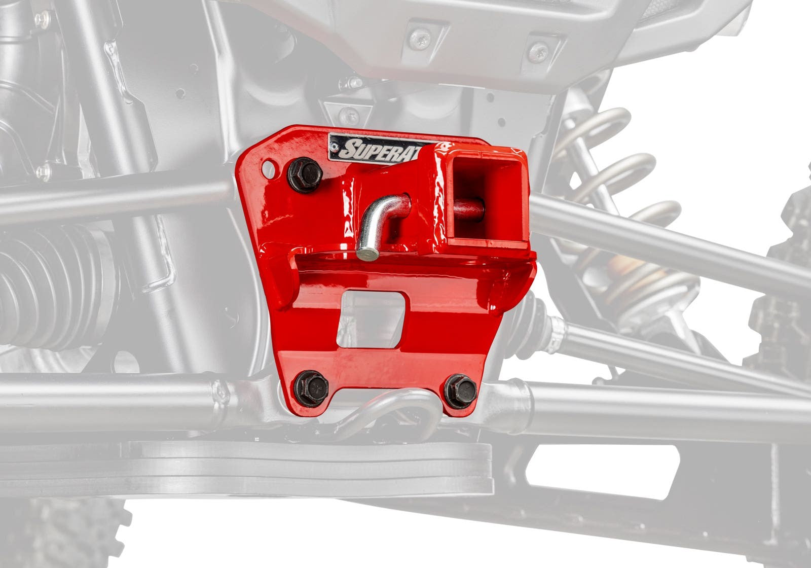 Polaris RZR XP S Rear Receiver Hitch - Red