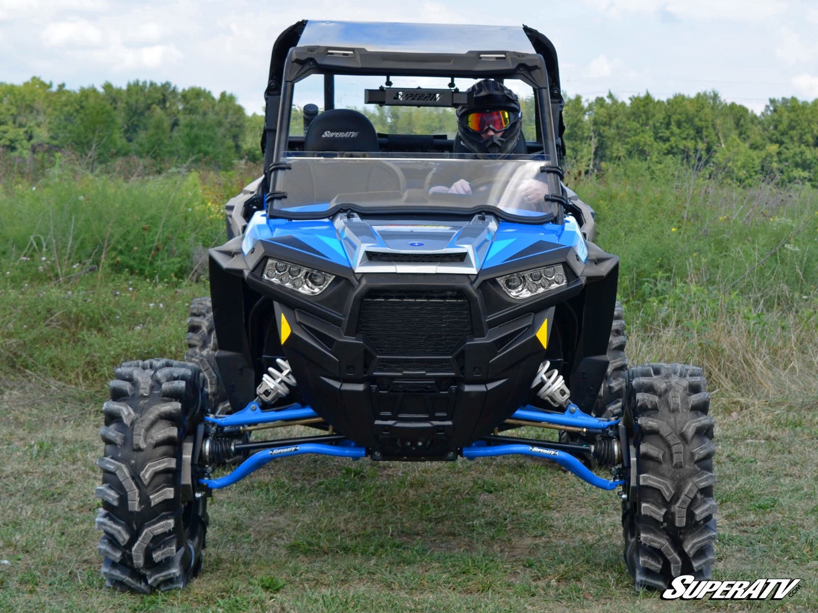Polaris RZR XP Turbo 4in. Portal Gear Lift with 15% Gear Reduction - Cast Housing - Dual Idler - 15% Gear Reduction - Billet Housing