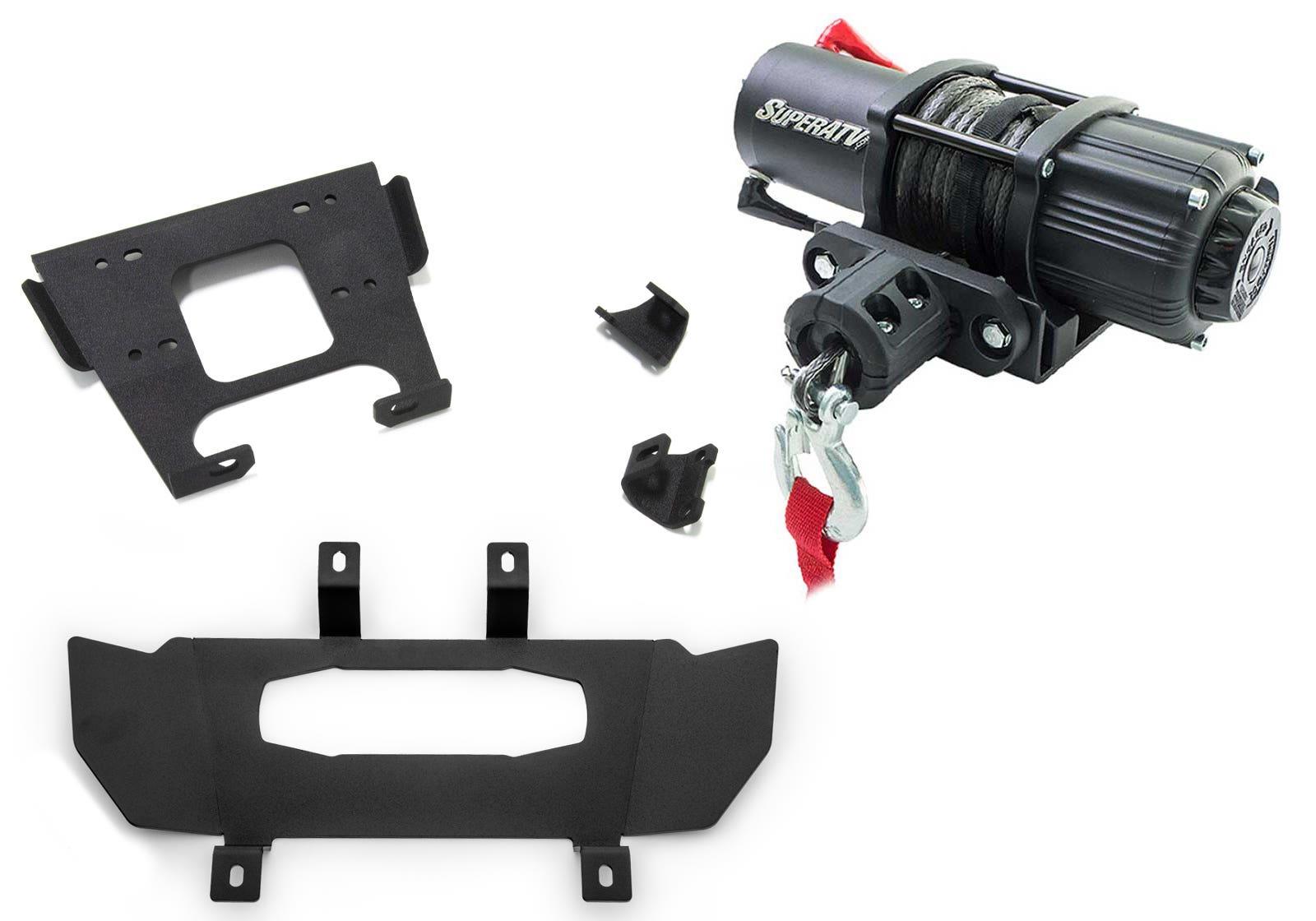 Polaris RZR Trail 900 Winch Mounting Plate & 3500 lb. Winch