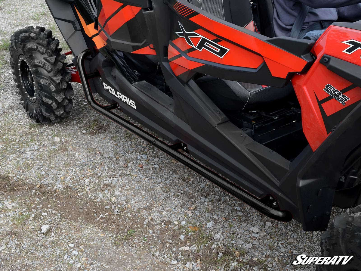 Polaris RZR S4 1000 Rock Sliding Nerf Bars - Black