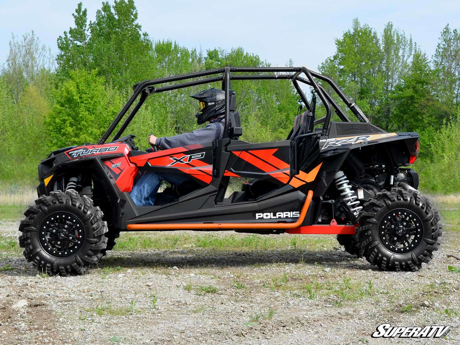Polaris RZR 4 Turbo Rock Sliding Nerf Bars