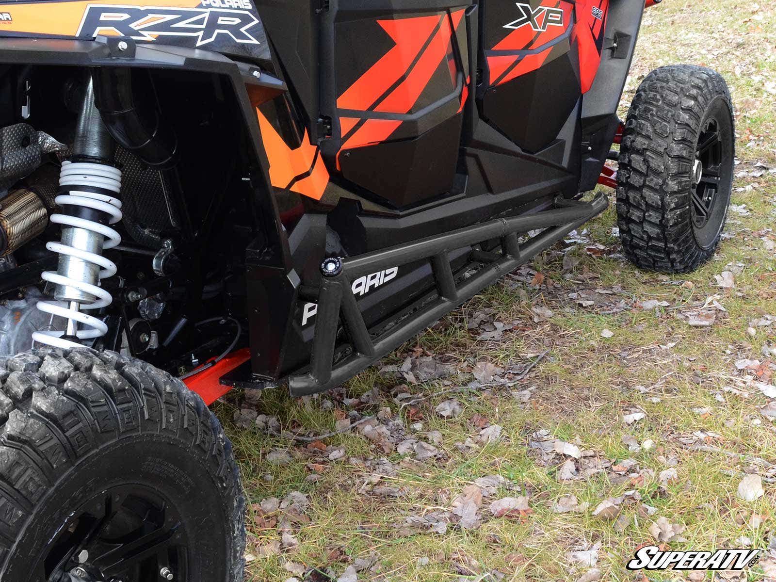 Polaris RZR XP Turbo 4 Seater Nerf Bar - Black