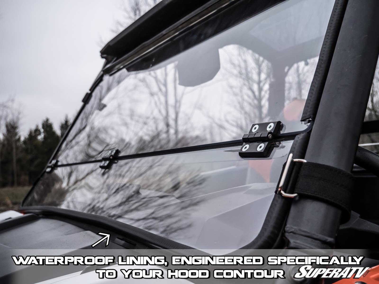 Polaris General Flip Down Windshield