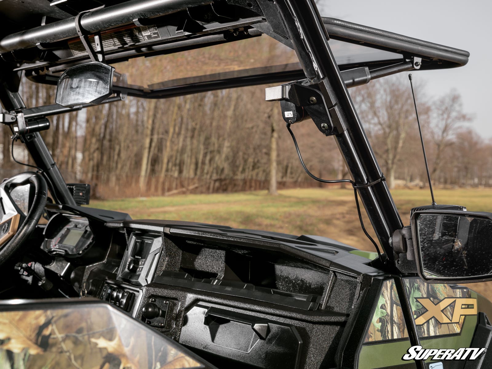 Polaris General 1000 MaxDrive Power Flip Windshield