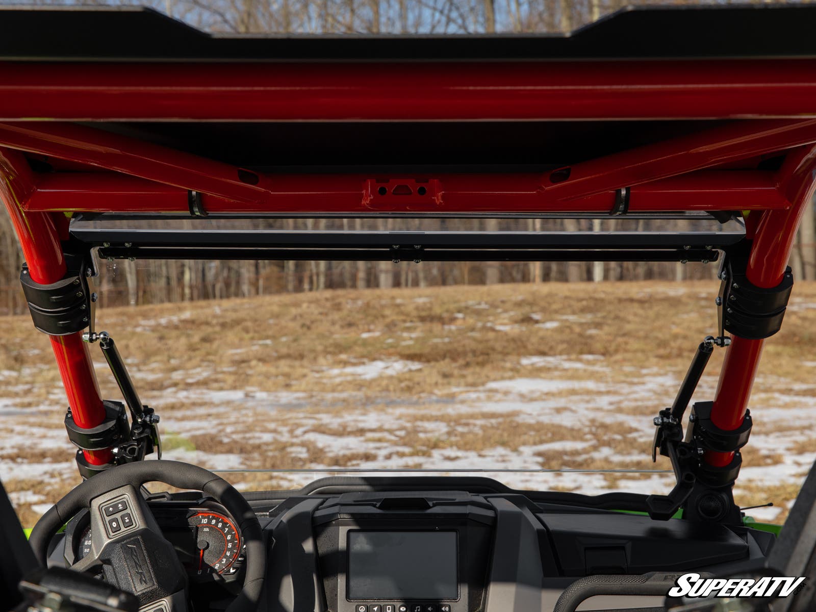 Polaris RZR Turbo R Scratch-Resistant Flip Windshield