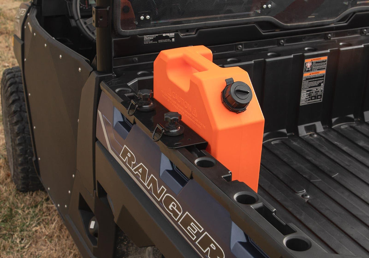 Polaris Ranger Jerry Can Mount - 3 Gallon - No Tie Downs