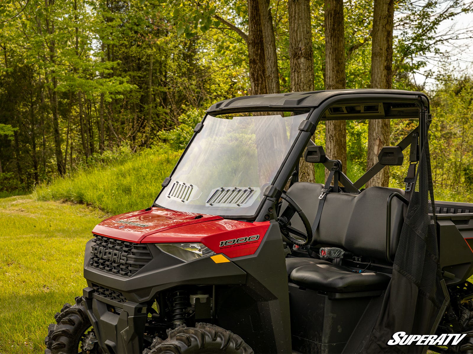 Polaris Ranger 1000 Scratch-Resistant Vented Full Windshield