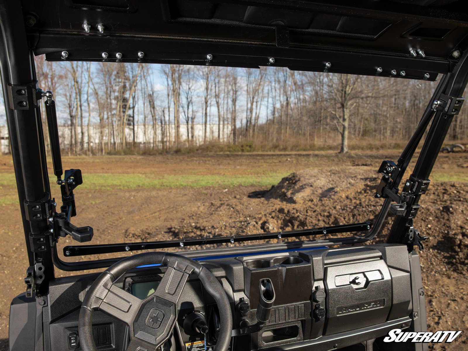 Polaris Ranger SP 570 Scratch-Resistant Flip Windshield