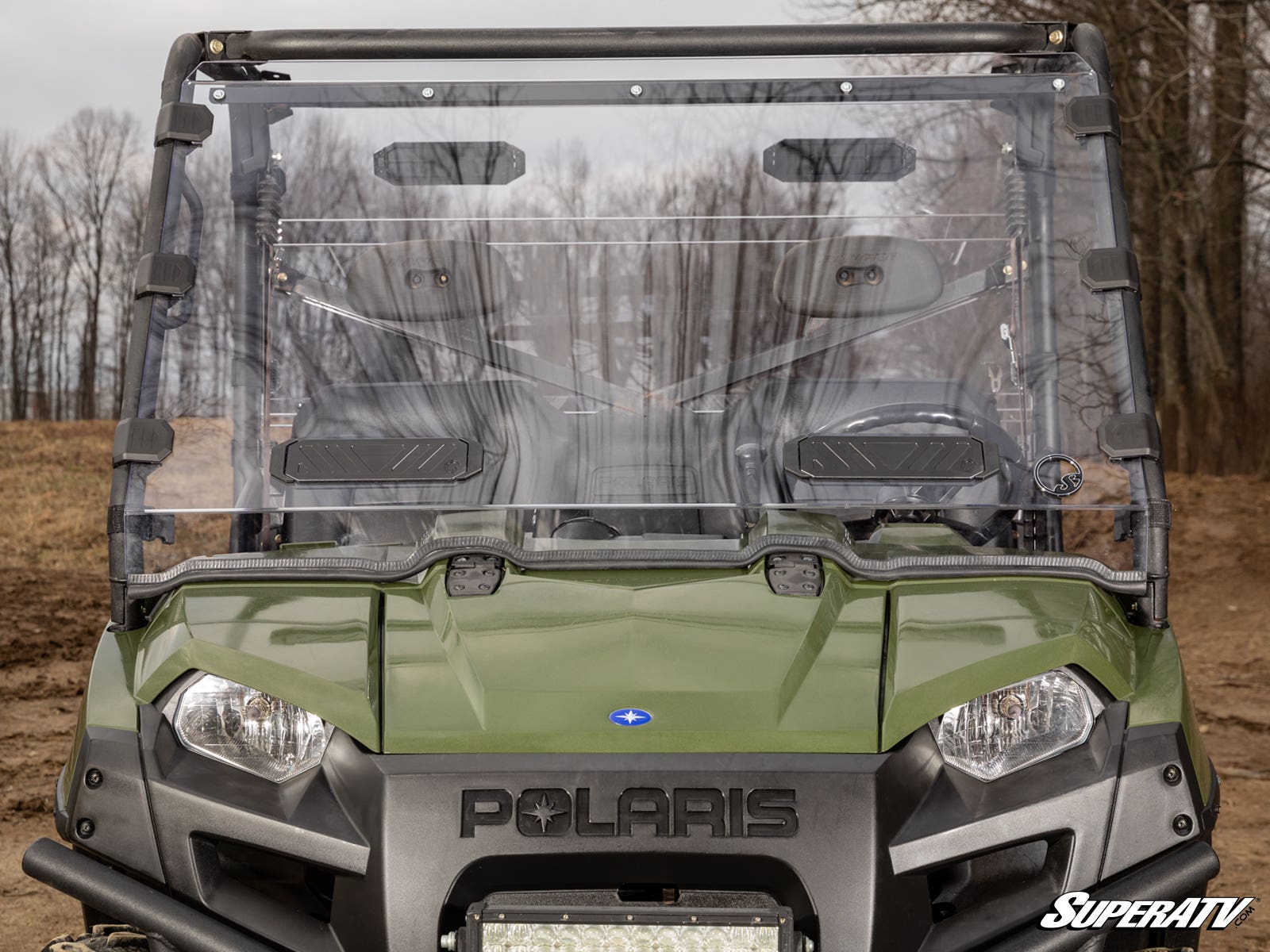Polaris Ranger 900 Diesel Scratch-Resistant Vented Full Windshield