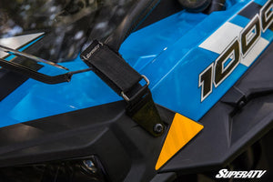 Polaris RZR XP 1000 Fold Down Windshield - Clear, Scratch Resistant - 2019+