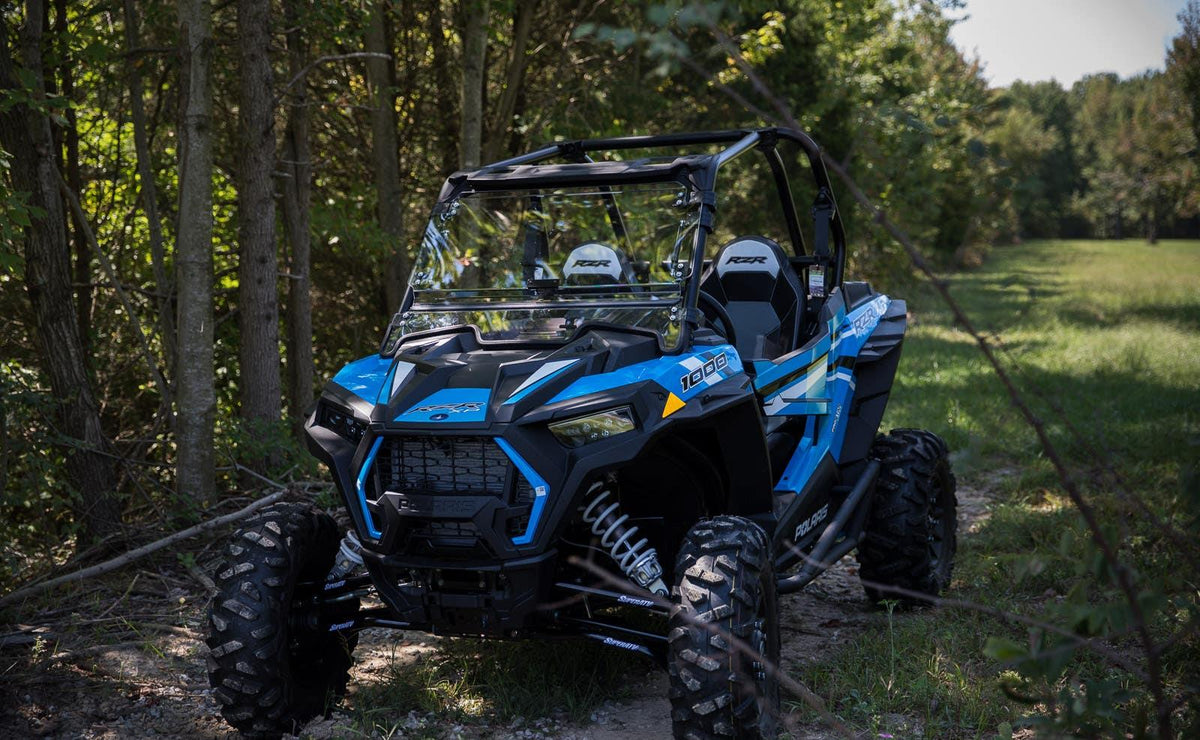 Polaris RZR 1000 Scratch Resistant Flip Windshield - 2019+
