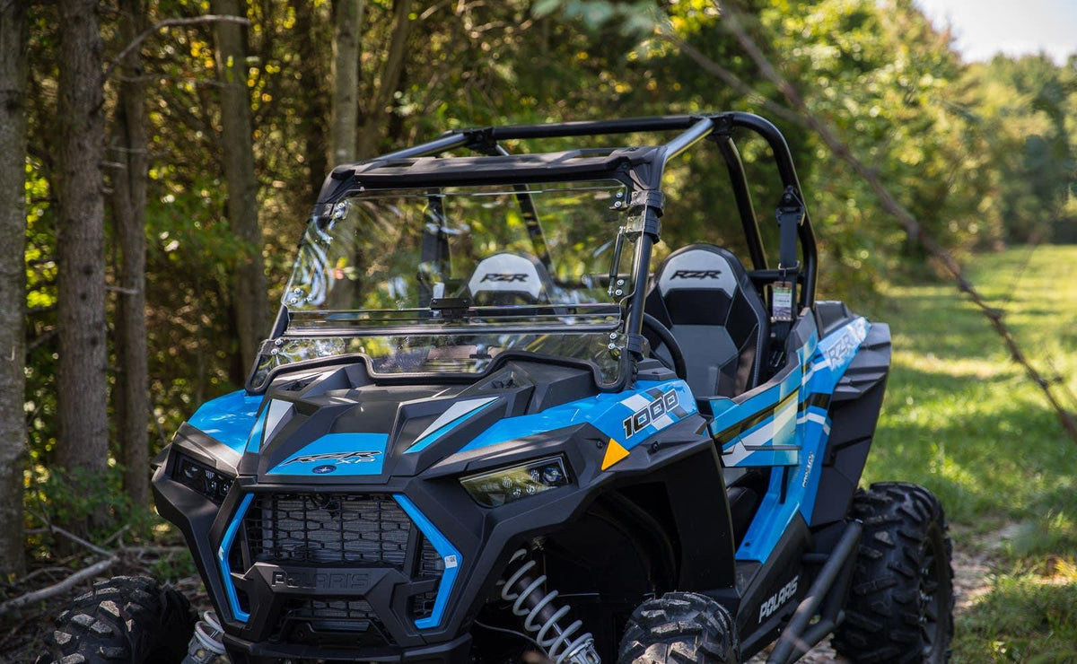 Polaris RZR 1000 Scratch Resistant Flip Windshield - 2019-2023