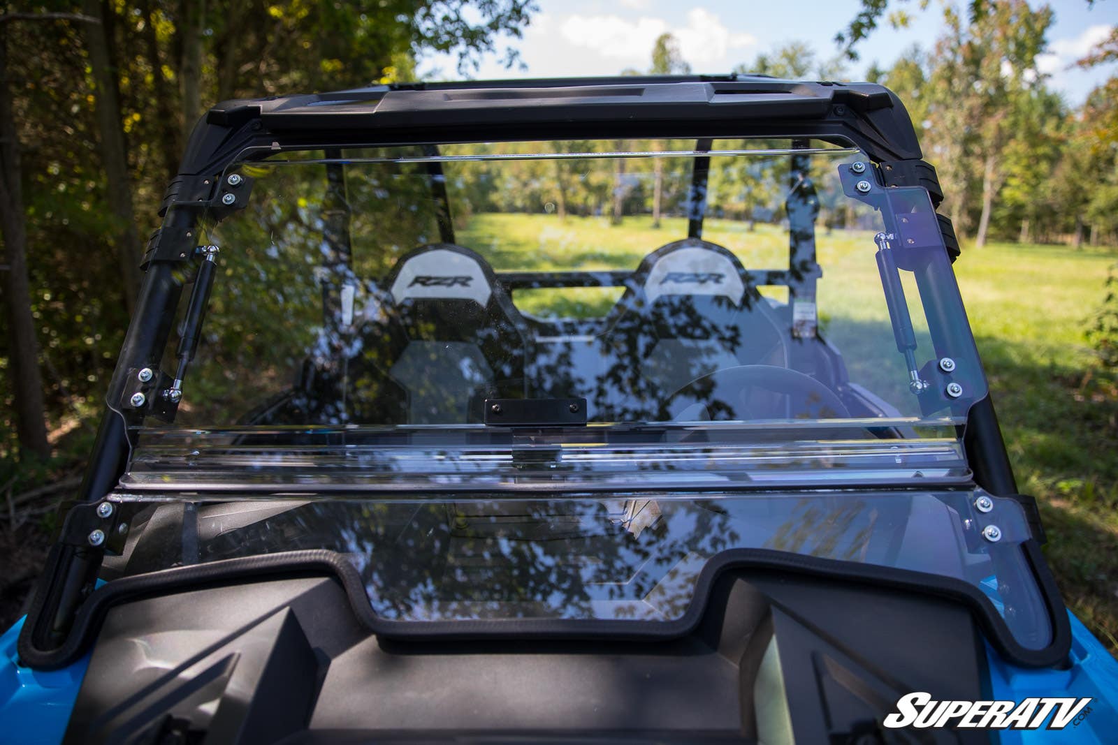 Polaris RZR 1000 Scratch Resistant Flip Windshield - 2019+